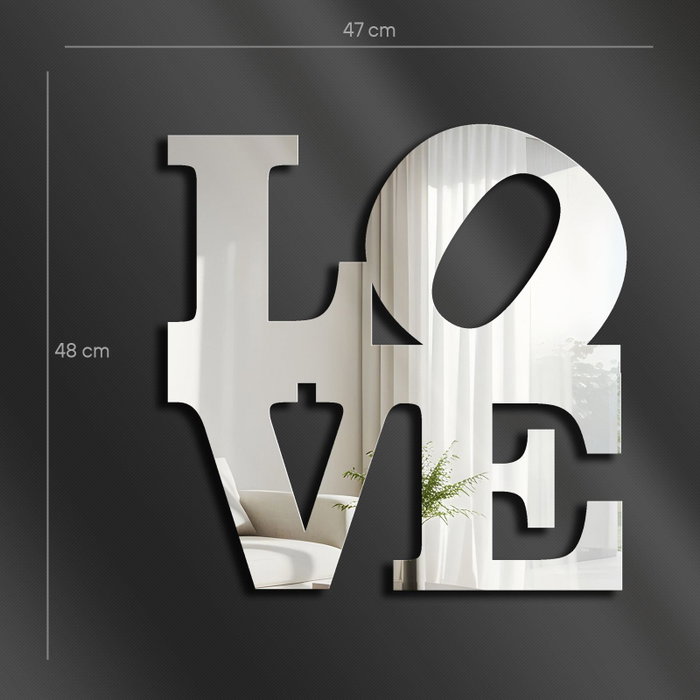Wallity Ozgl506 Espejo Decorativo Plateado Plexiglás 47x48 cm